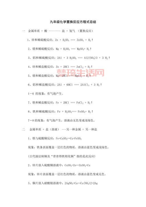 置换反应是什么意思？初中化学必考知识点解析！