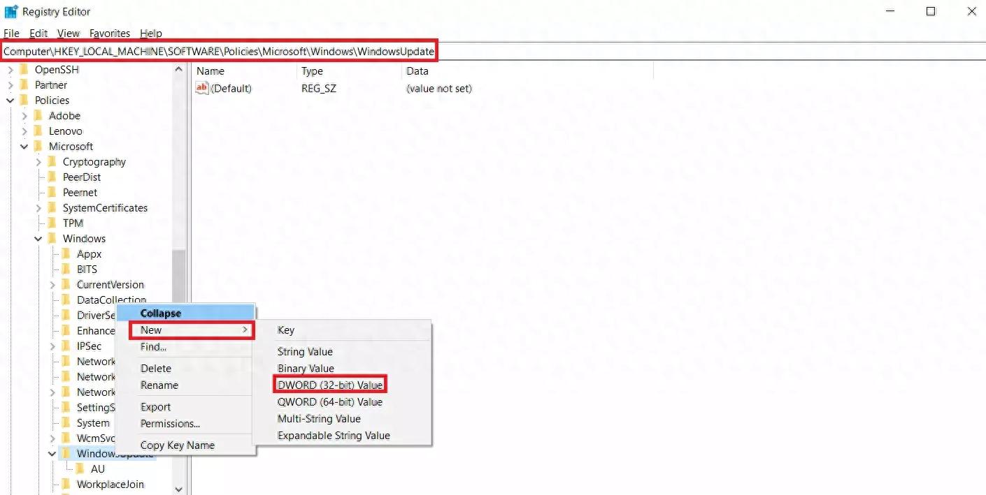 微软官方科普：简单修改注册表即可禁止Win 10功能更新下载