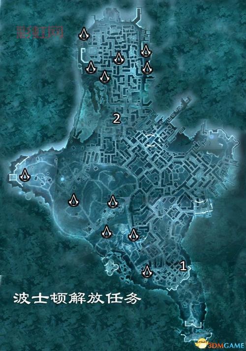 掌握刺客信条3 狩猎地图,快速解锁全部挑战