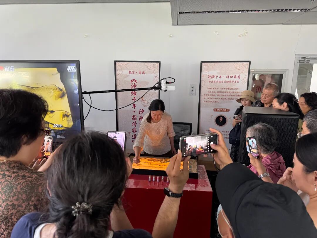 沙绘千年指传非遗活动_国家图书馆沙画艺术沙龙_北京沙画