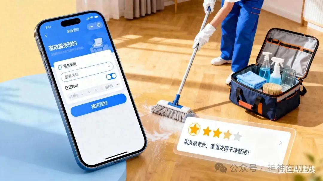 小程序网站接活_上门家政服务小程序_云丰网_企柚子