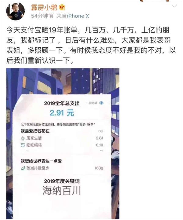 支付宝家庭树变化几次图片_网友百万富翁身份_支付宝年度账单