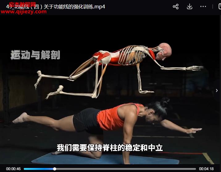 解剖列车筋膜链的系统学习视频课程50集百度网盘下载学习