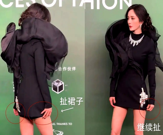 刘亦菲杨幂礼服尴尬_女星红毯大尺度着装_百万高定红毯崩线