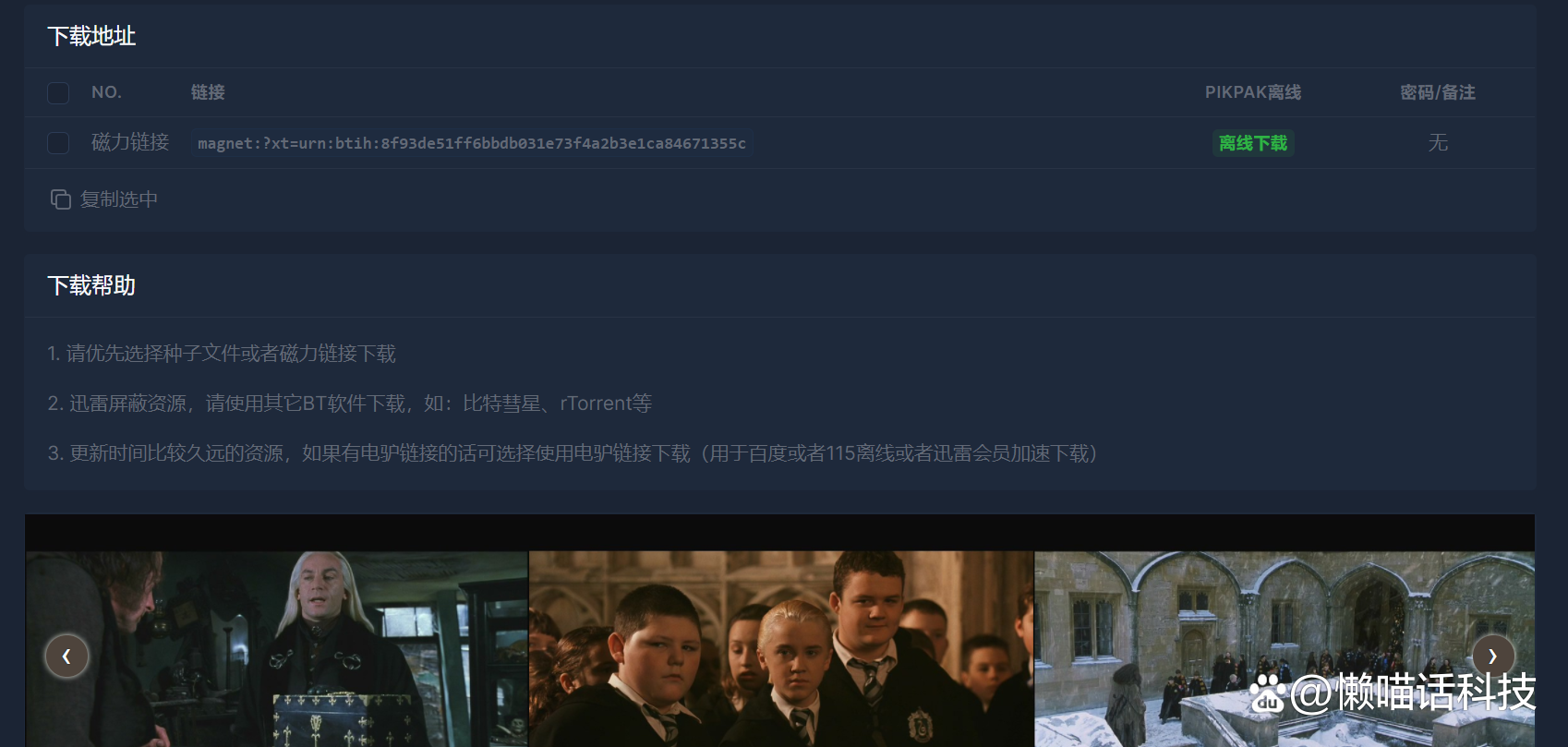 影视资源下载网站_高清电影磁力链接_能离线下载的视频网站