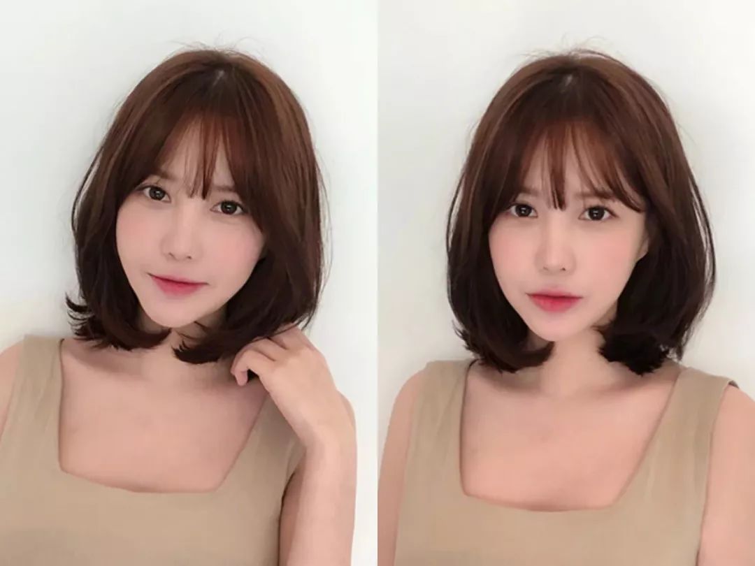 法式刘海发型_薄刘海适合什么脸型_中长烫卷发法式刘海