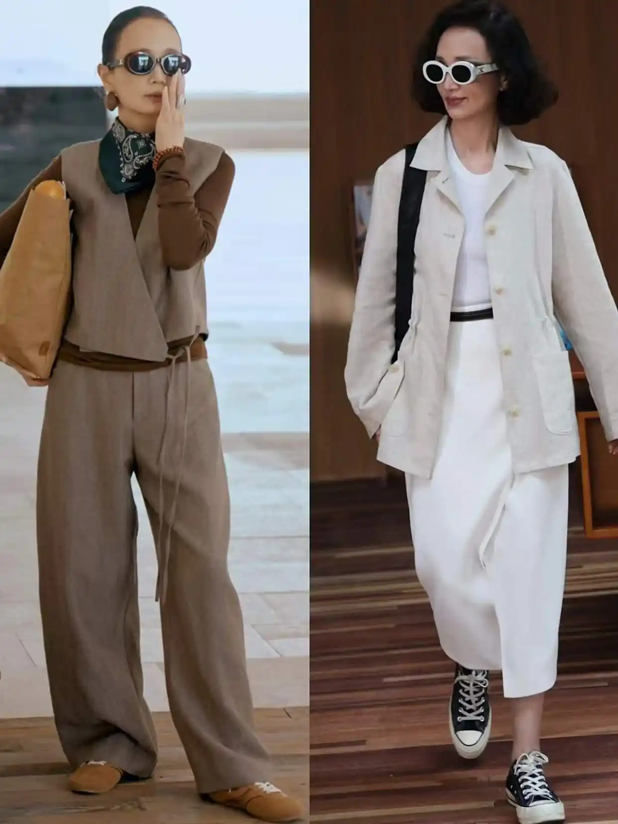 针织衫衬衫风衣西装上衣_46岁女人穿衣服_中年女性秋季穿搭