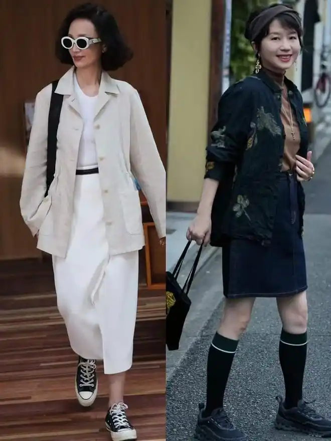 46岁女人穿衣服_针织衫衬衫风衣西装上衣_中年女性秋季穿搭