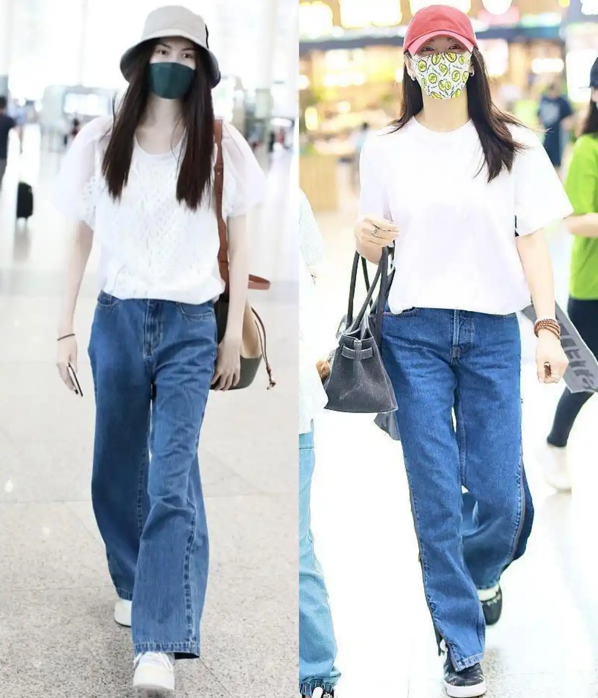 刘涛T恤穿搭_中年女性基础款时尚搭配_46岁女人穿衣服