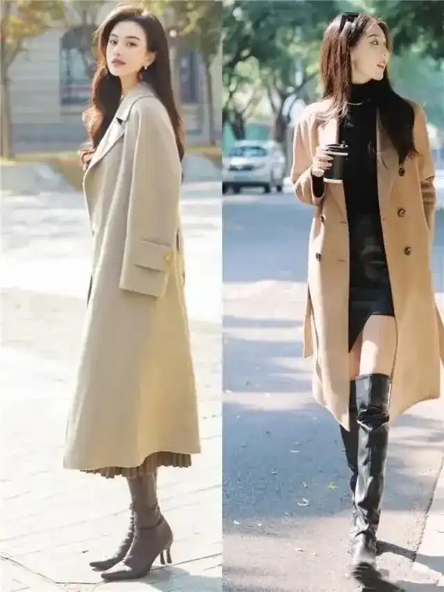 大衣外套选购技巧_高腰收腰款式选择_46岁女人穿衣服