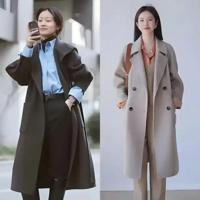 高腰收腰款式选择_大衣外套选购技巧_46岁女人穿衣服