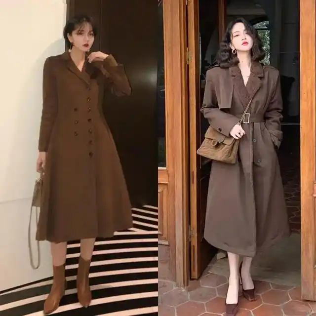 46岁女人穿衣服_高腰收腰款式选择_大衣外套选购技巧