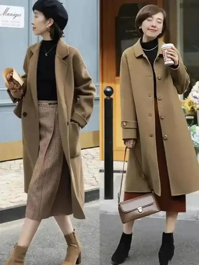 高腰收腰款式选择_46岁女人穿衣服_大衣外套选购技巧