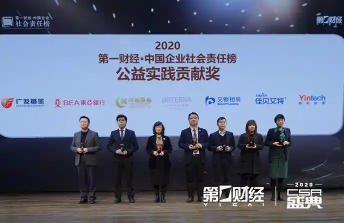 中国企业社会责任榜_银科控股 公益实践贡献奖 2020第一财经中国企业社会责任榜