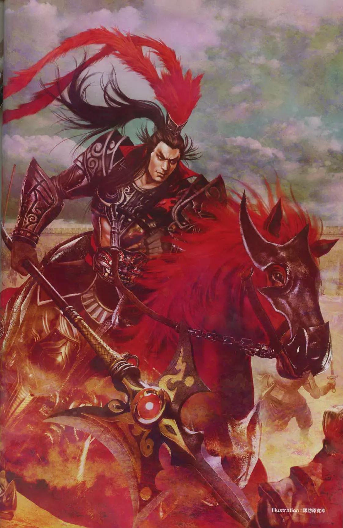 真·三国无双 吕布 铠甲 设计 _真三国无双5动画包_ 真·三国无双 吕布 武器 方天画戟 