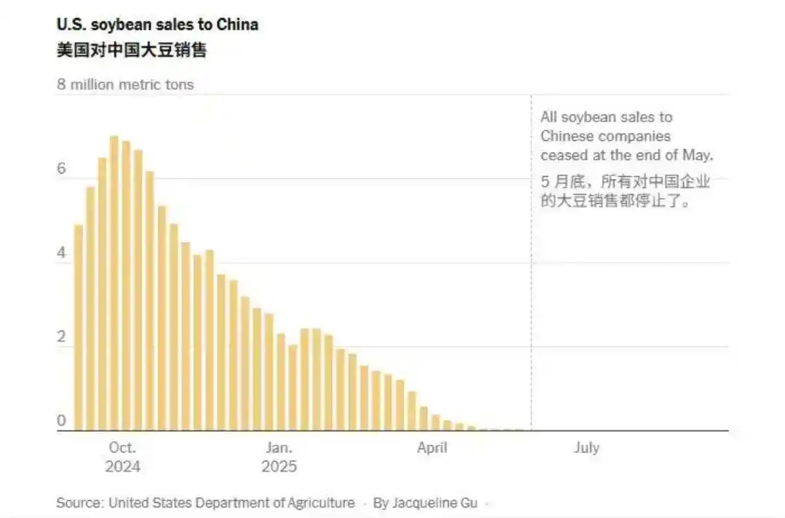 合川老农民：对华大豆出口清零，美国豆农成了MAGA的垫脚石？