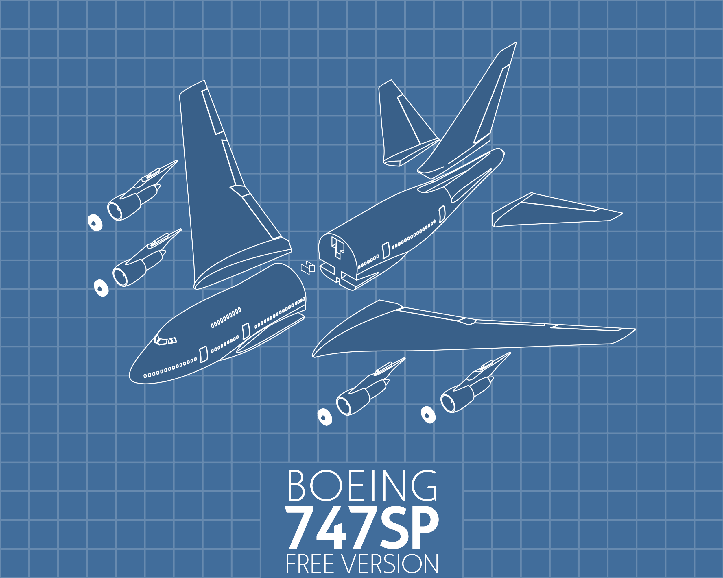 3d飞机_安-225梦想号STL模型_3D打印飞机模型下载