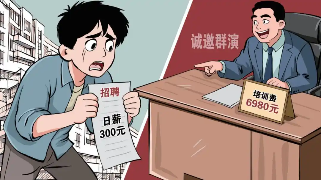 中老年演员日薪5000元骗局_群演招募骗局_短剧群演招募乱象:应聘先交培训费