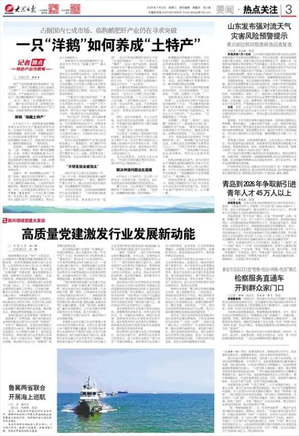 大众日报关注潍坊临朐 | 一只“洋鹅”如何养成“土特产”