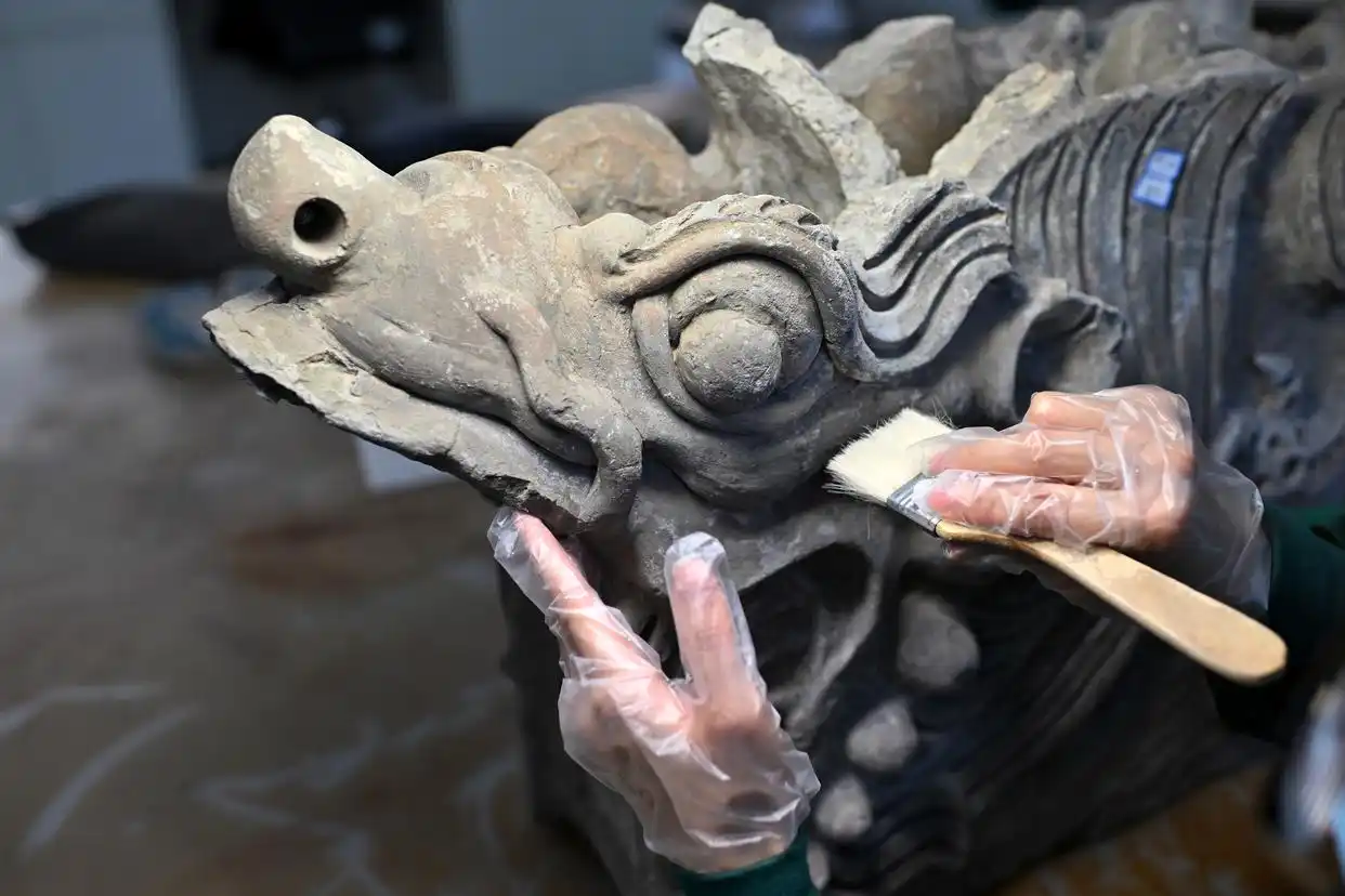 云冈研究院文物保护_云冈石窟保护研究_云冈大佛都被山西消防喊来上班