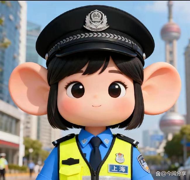 上海女学警“图图警官”火出圈 又美又飒获网友点赞