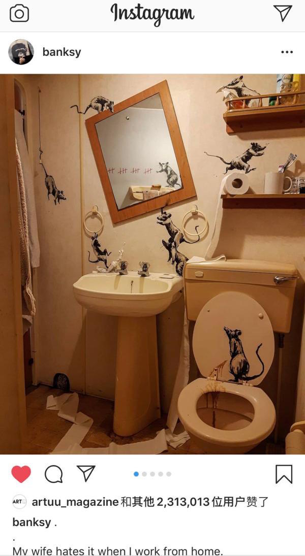 艺术涂鸦_街头涂鸦艺术家新冠病毒主题作品_疫情期间城市街头艺术创作