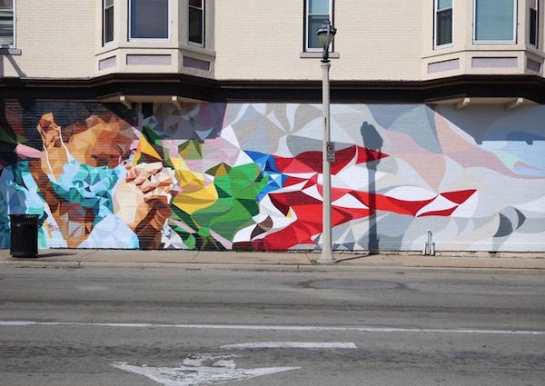 街头涂鸦艺术家新冠病毒主题作品_疫情期间城市街头艺术创作_艺术涂鸦