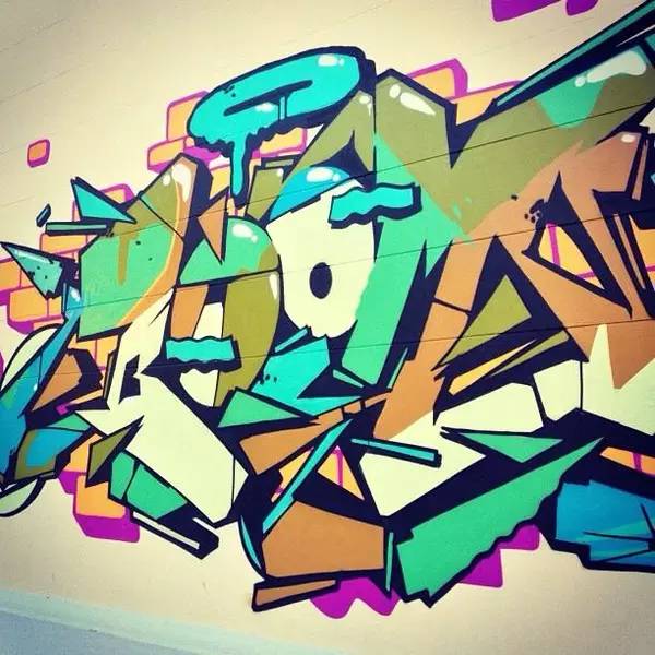 Graffiti 涂鸦 字体风格_艺术涂鸦_3D 涂鸦 技法