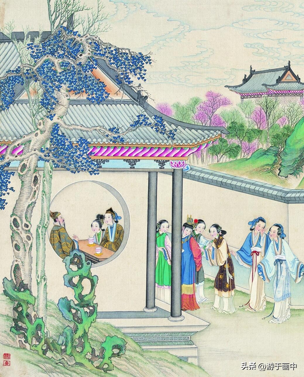 贾元春勒石记事_红楼梦人物连连看_红楼梦大观园题咏