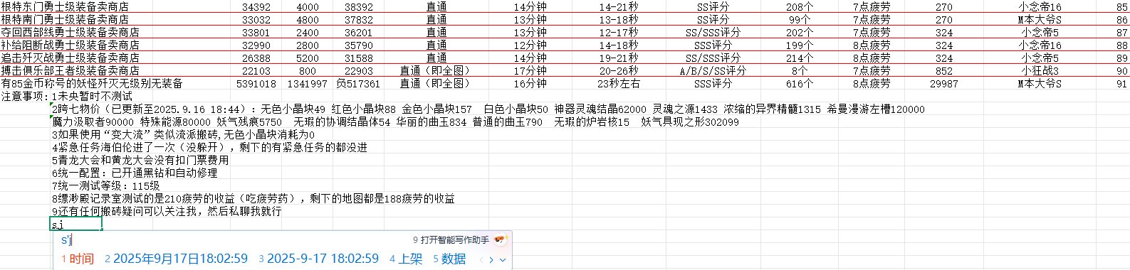 DNF重泉版本！搬砖2025收益图（又名搬砖百科全书收益最高排行表）3