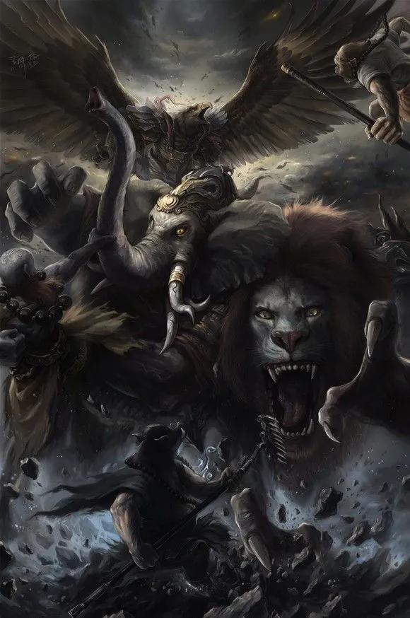 西游记狮驼岭原著场景_西游记暗黑魔幻元素_黑暗西游记