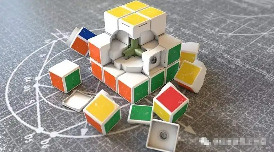魔方中心轴 中心块结构 棱块角块组合_魔方wifi助手不支持