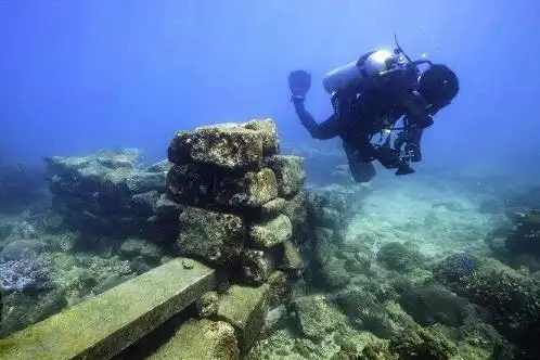 海南海底遗迹_海底神殿_琼山古村落