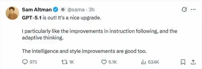 GPT-5.1升级 OpenAI 指令遵循改进 个性化定制功能_gpt-5.1发布 openai开始拼情商