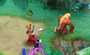 百味珍馐分发给饥饿的小猴