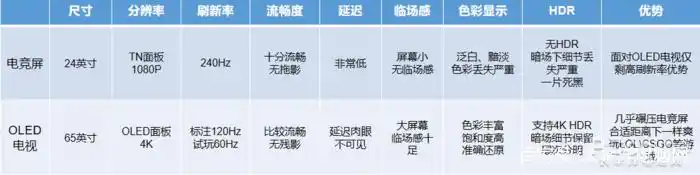 55英寸OLED电竞显示器_4k显示器玩游戏怎么样_65英寸OLED电视玩游戏