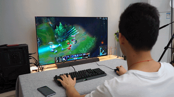 55英寸OLED电竞显示器_4k显示器玩游戏怎么样_65英寸OLED电视玩游戏