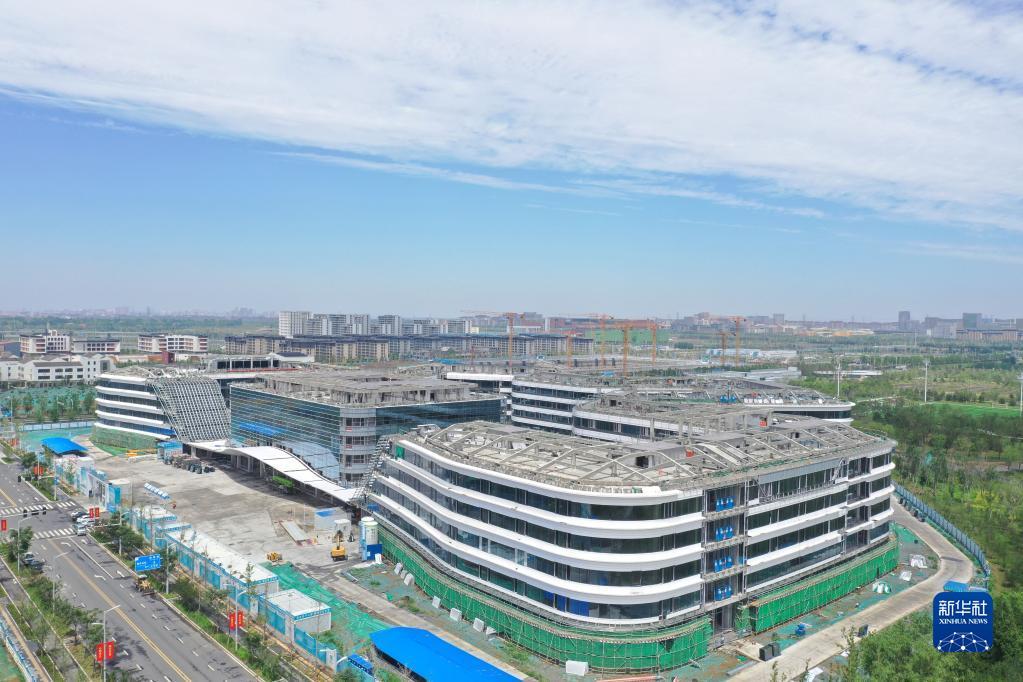 新华全媒+｜天空之眼瞰祖国——雄安新区启动区标志性工程巡礼