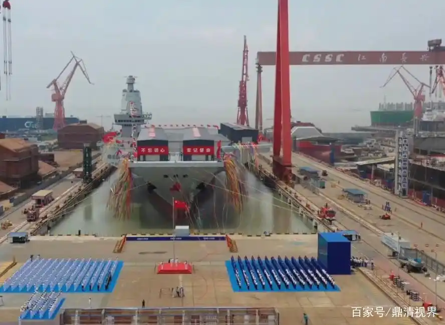 中国第三艘航空母舰福建舰下水命名仪式_福建舰电磁弹射技术突破_中国究竟需要几艘航母
