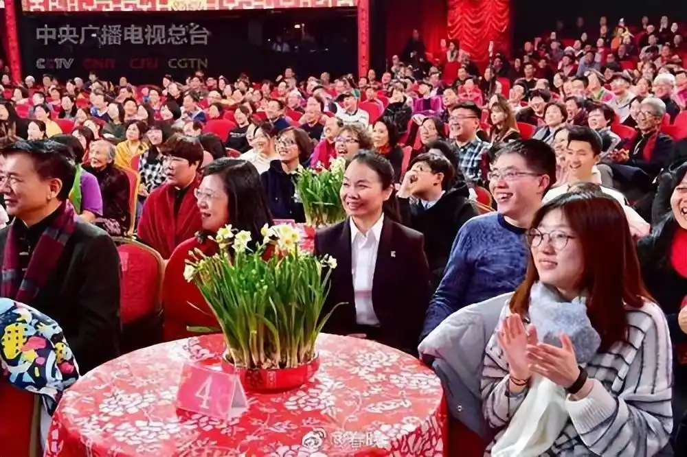 春晚现场观众身份揭秘_春晚观众席笑脸哥_春晚观众席座位分配