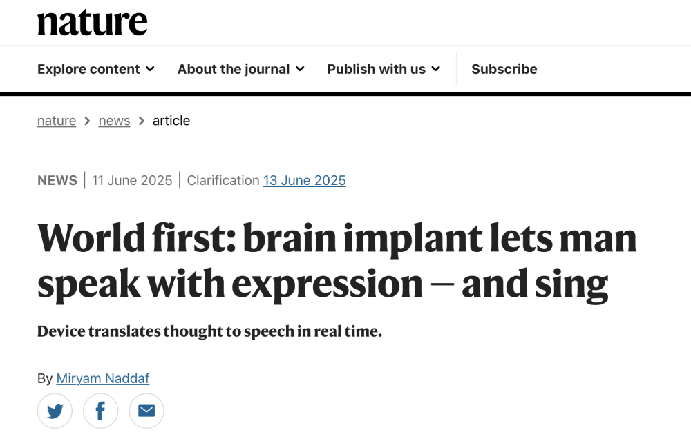 让渐冻症患者实时对话、“哼唱”旋律！美国高校脑机接口新进展，延迟仅10ms