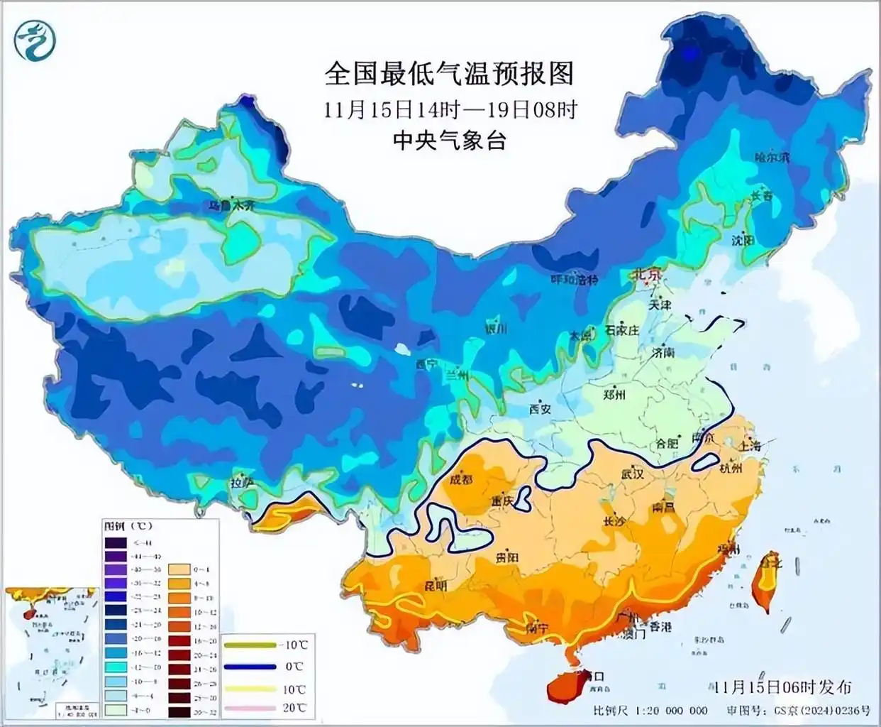 中国寒潮影响范围_“速冻”模式要来了_寒潮蓝色预警