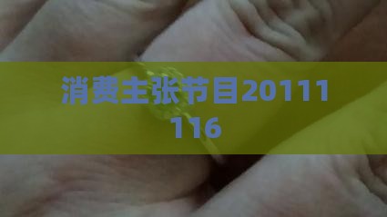 消费主张节目20111116