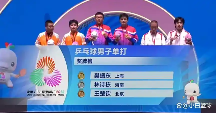 樊振东霸气比1全场欢呼！林诗栋送祝贺两人握手聊天 王楚钦领奖大笑