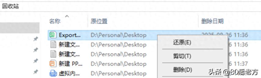 回收站里没有刚刚删除的文件_回收站文件恢复技巧_误删文件恢复