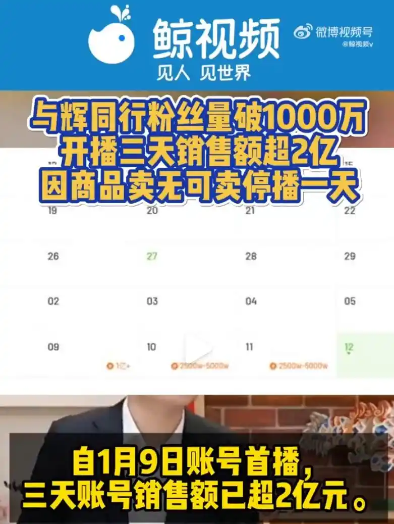 董宇辉新号带货销售额_董宇辉与辉同行粉丝增长_董宇辉双11三天卖了三个亿