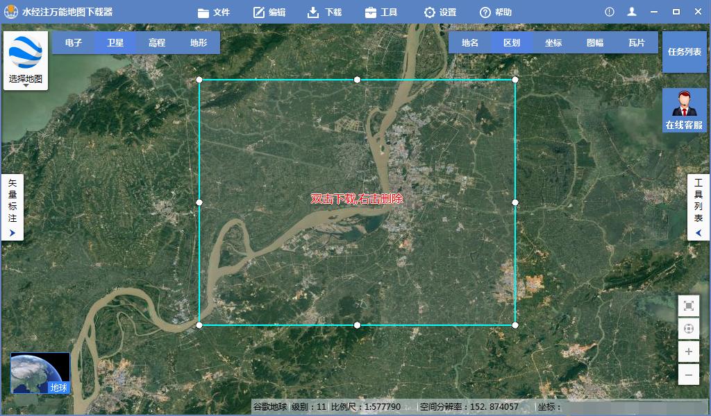 谷歌卫星图能用吗_水经注软件下载谷歌卫星影像_水经注地图下载器与CAD对接