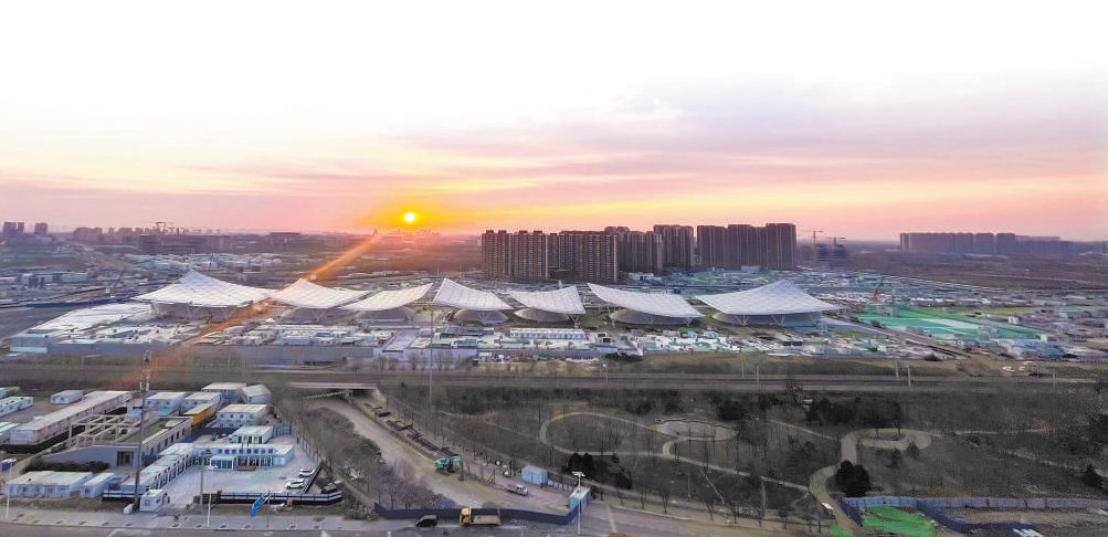 副中心站综合交通枢纽扬起“京帆”。京投枢纽公司供图