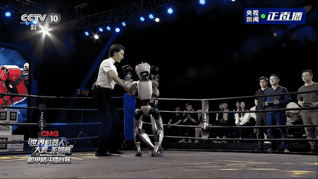 机器人格斗赛_机器人擂台赛_人形机器人打拳比赛
