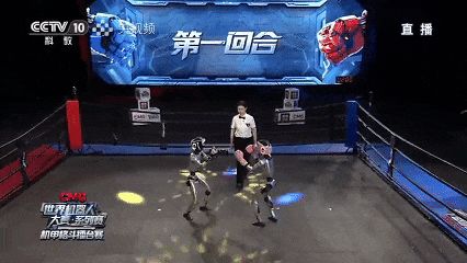 CMG世界机器人大赛机甲格斗擂台赛_总台具身智能机器人科普直播_机器人格斗赛